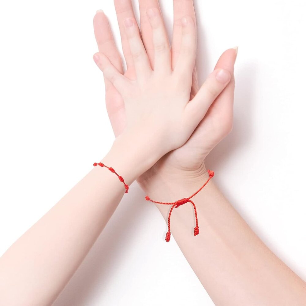 Red String Bracelets 50 Pcs Braided Adjustable Ka… - image 4